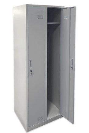 Metallkleiderschrank zweiteilig mit Vorhängeschlossverschluss - 3