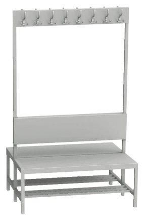 Garderobenbank LAV 10V2 - Breite 1000 mm