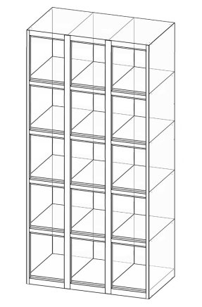 Schließfachschrank  XS95-18 - 4