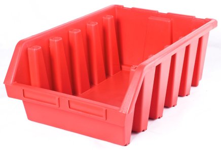 Sichtlagerkästen Ergobox 5 - Farbe rot