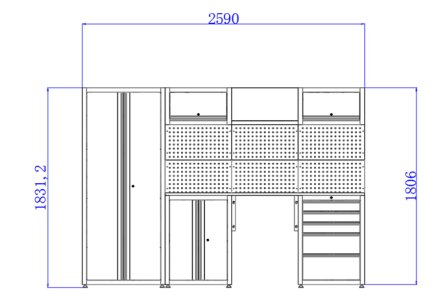 Werkstattmöbel-Set XWT - 4