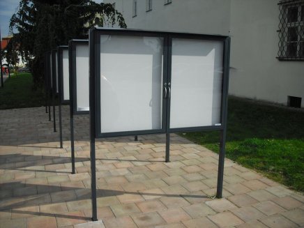 Infovitrine DXL120, doppelflügelig, beidseitig einsehbar, Tiefe 120 mm (2 Modelle) - 5