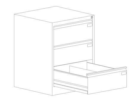 Registraturschrank Szk 318/3 Sis für Format B5 - 2