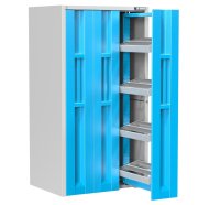 Vertikale Schränke mit ausziehbaren Türen und NC-Rahmen VSD2