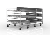 FIFO-Schwerkraftregal mit Rollen 22110953