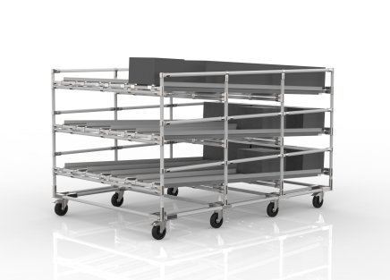 FIFO-Schwerkraftregal mit Rollen 22110953 - 1