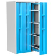 Vertikale Schränke mit ausziehbaren Türen und Fachboden VSD1