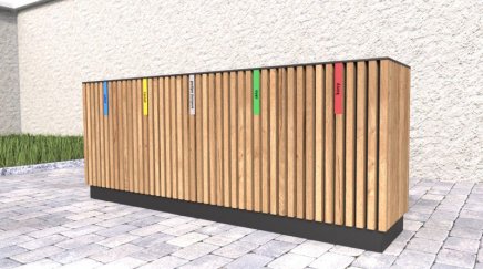 Mülleimer 5-fach, Lamela