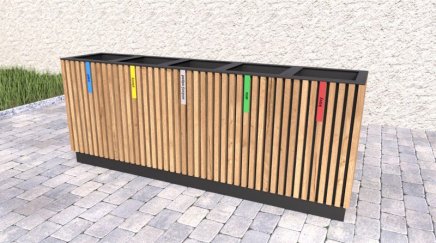 Mülleimer 5-fach, Lamela - 2