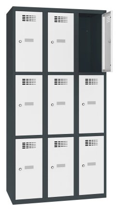 Schließfachschrank Sus 333 W, Breite 900 mm - 2