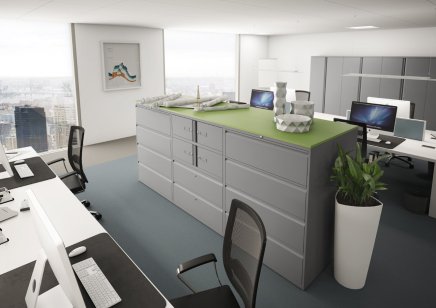 Hängeregistraturschrank BISLEY  Essentials 1270 x 800/1000 x 470 mm - 1