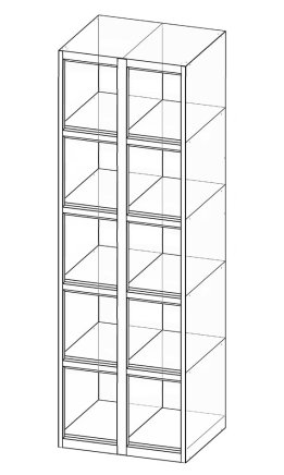 Schließfachschrank  XS60-18 - 4