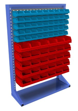 Lochplatten-Stellwand mit Ausstattung  PSZ_12_A_VAR_3