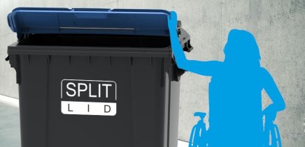 Müllgroßbehälter SPLIT LID - 4