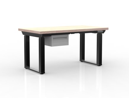 Elektrisch höhenverstellbarer Schreibtisch mit Container und einer Schublade 24111931