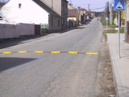 Fahrbahnschwellen 20 km/h, Mittelteil, Farbe schwarz - 5