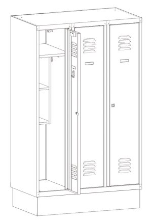 Garderobenschrank MSum 430S - 2