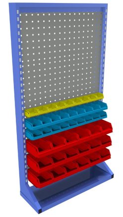 Lochplatten-Stellwand mit Ausstattung  PSZ_13_A_VAR_6