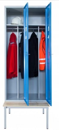Garderobenschrank Sum 420 W mit untergebauter Sitzbank P421 W - 2