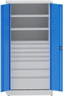 Werkstattschrank mit Schubladen und Fachboden