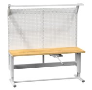 Mit einer Kurbel einstallbarer Tisch mit Aufbau (2 Modelle)