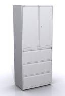 Kombischrank mit Flügeltüren und Schubladen SYC08/36D/3