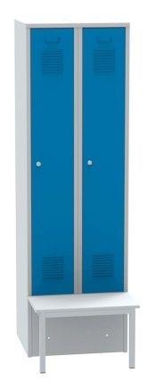 Garderobenschrank mit vorgebauter Sitzbank SALP32_A - 3