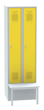 Garderobenschrank mit vorgebauter Sitzbank SALP32_A