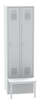 Garderobenschrank mit vorgebauter Sitzbank SALP32_A - 6