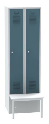 Garderobenschrank mit vorgebauter Sitzbank SALP32_A - 5