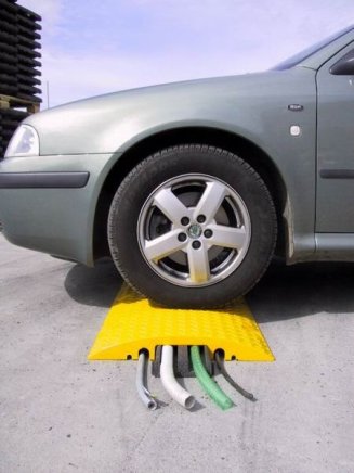 Kabelbrücke mit Deckel 270K, 271K - Kreuz, Farbe schwarz - 2