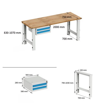 Werkstatt-Höhenverstellbare Werkbank EN_02_2012 - 4