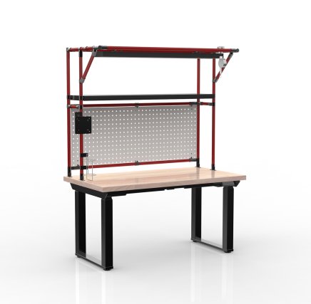 Elektrisch höhenverstellbarer Schreibtisch mit Aufsatz 24111933