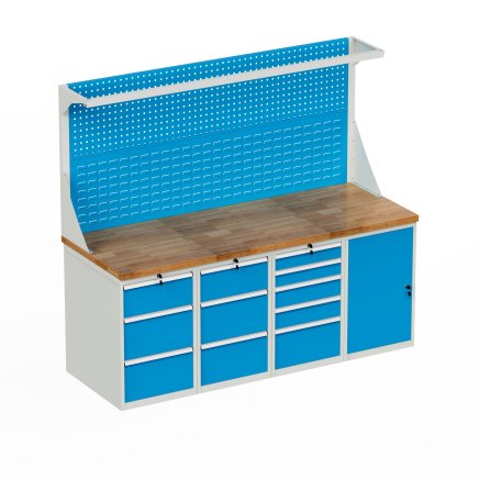 Werkbank mit Schubladenschrank HD_20335D_FP