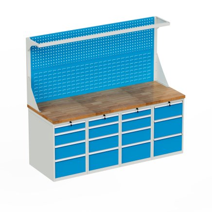 Werkbank mit Schubladenschrank HD_204443_FP