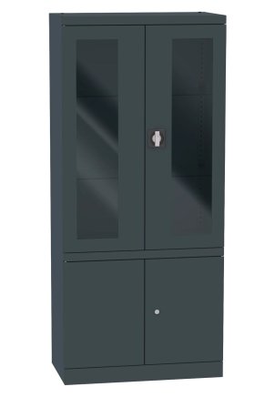 Schrank mit Glas- und Vollblechtüren Malow NSML 114 - 3