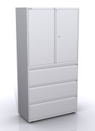 Kombischrank mit Flügeltüren und Schubladen SYC10/36D/3