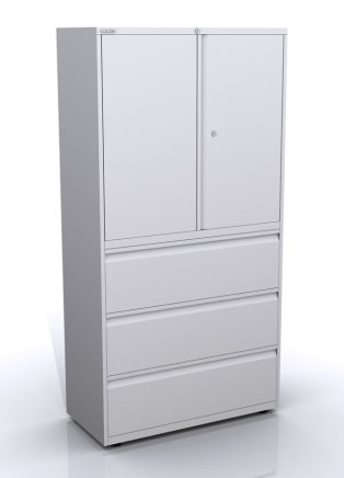 Kombischrank mit Flügeltüren und Schubladen SYC10/36D/3