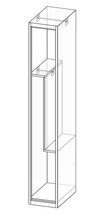 Garderobenschrank XS42-18Z - 4