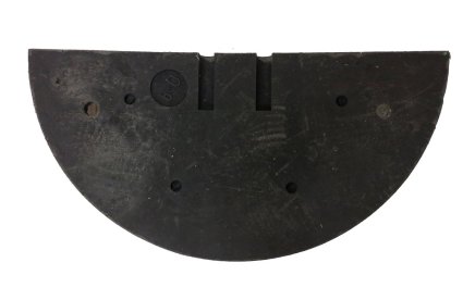 Abschlusselement für Fahrbahnschwellen 20 km/h, schwarz - 4