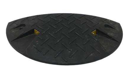 Abschlusselement für Fahrbahnschwellen 20 km/h, schwarz - 2