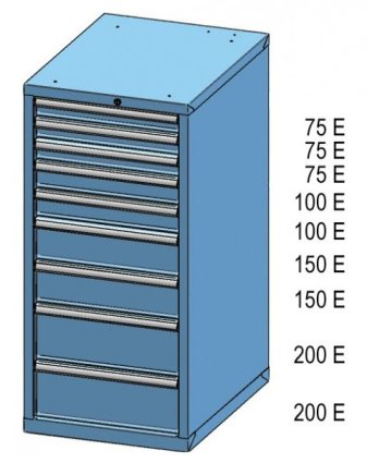 Schubladenschrank ZE 120-4 - 2