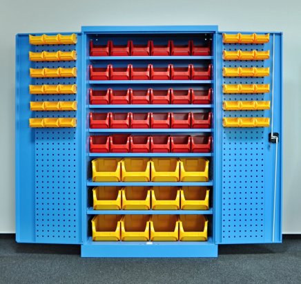 Werkstattschrank Kovos mit Sichtlagerkästen  SPZ_11_0003_VAR_3