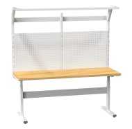 Elektrisch einstellbarer Tisch ERGO mit Aufbau