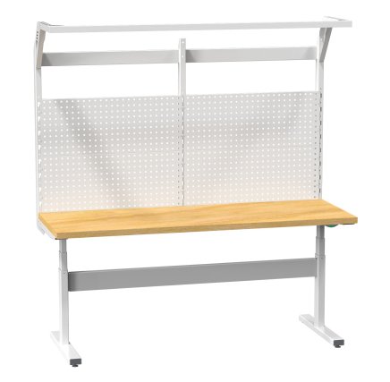 Elektrisch einstellbarer Tisch ERGO mit Aufbau