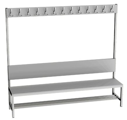 Garderobenbank  LAV 20V - Breite 2000 mm