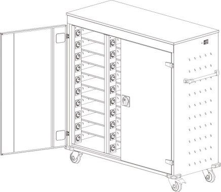 Laptop-Schrank, mobil WNL 310+ - 7