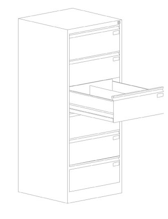 Registraturschrank Szk 318/6 Sis für Format B5 - 2
