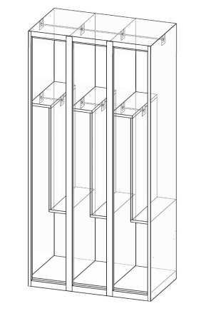 Garderobenschrank XS96-18Z - 4