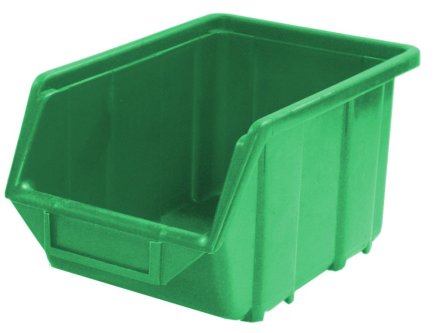 Sichtlagerkästen Ecobox medium,  Farbe grün
